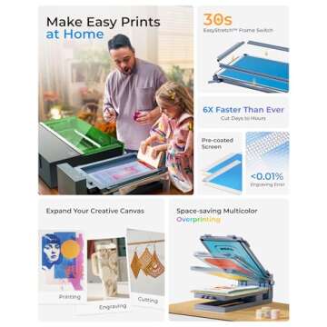 xTool Screen Printer Kit for T-Shirts and Art Projects