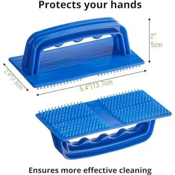 CUSINIUM 31-Piece Griddle Cleaning Kit: 1 Screen Holder, 20 Screens, 10 Cleaning Pads