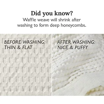 GILDEN TREE Waffle Hand Towels Quick Drying Lint Free