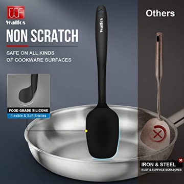 Walfos Silicone Spatula Set - Heat Resistant & Dishwasher Safe