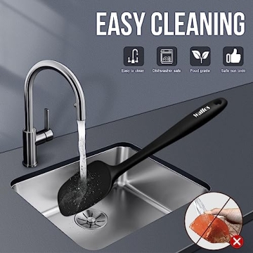 Walfos Silicone Spatula Set - Heat Resistant & Dishwasher Safe