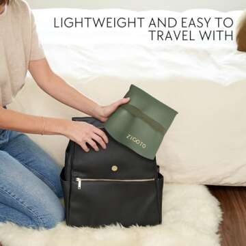 Beautiful Baby Diaper Changing Mat Made of Vegan Leather - Soft and Easy to Wipe Changing Pad for Tr...