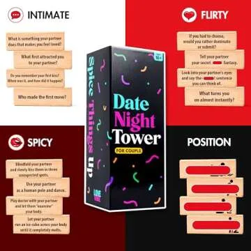 LOVEVIBE Stacking Block Game for Couples Fun Date Nights