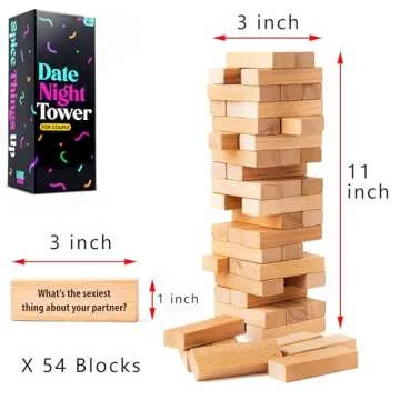 LOVEVIBE Stacking Block Game for Couples Fun Date Nights