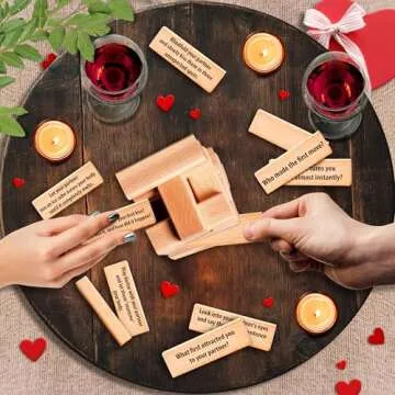 LOVEVIBE Stacking Block Game for Couples Fun Date Nights