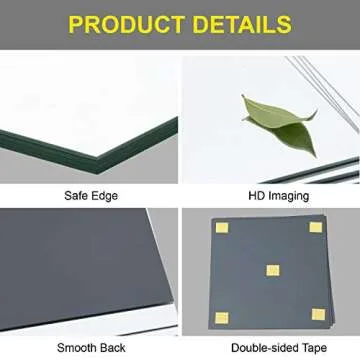 Ruomeng Home Gym Mirrors - 12 Inch Frameless Tile Set