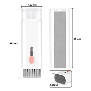 7-in-1 Electronic Cleaner Kit,Keyboard Cleaner,Laptop Cleaner Kit for Monitor, Cell Phone, Headset, Lego, Laptop Camera Lens (Pink)