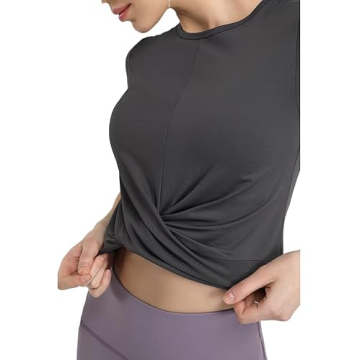 Stylish Women Gym Crop Top Sports Tee for Active Lifestyle