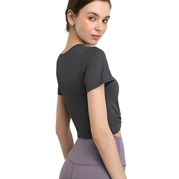 Stylish Women Gym Crop Top Sports Tee for Active Lifestyle