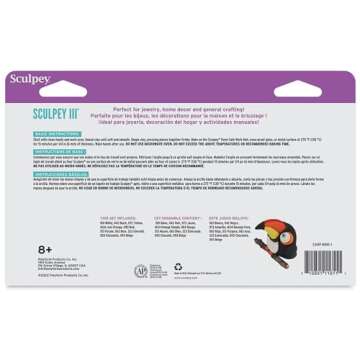 Sculpey III 10 Classic Colors of Polymer Oven-Bake Clay, Non Toxic 1.25 lbs., great for modeling, sculpting, holiday, DIY & school projects. Great for Kids, beginners and artists!