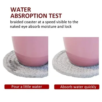 Absorbent Handmade Braided Drink Coasters | Eco-Friendly Gift