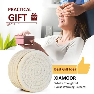 Absorbent Handmade Braided Drink Coasters | Eco-Friendly Gift