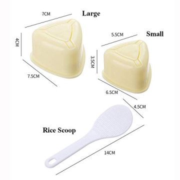 Onigiri Rice Ball Mold Set Two Sizes for Easy Sushi