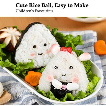 Onigiri Rice Ball Mold Set Two Sizes for Easy Sushi