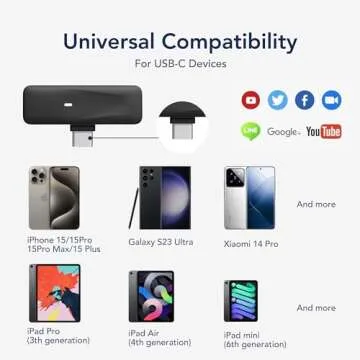 RGBlink Lavalier Mic for iPhone 16,15 Pro Max, Android