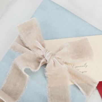Keypan Gray Velvet Ribbon for Gift Wrapping & Decorations