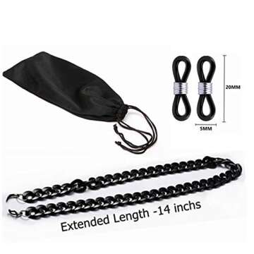 YALEX Eyeglasses Holder Strap Cord - Eyeglass String Retainer Cord - Glasses Lanyard Chain Necklace ...