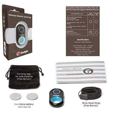 Gadgin Premium Selfie Remote for iPhone and Android Devices