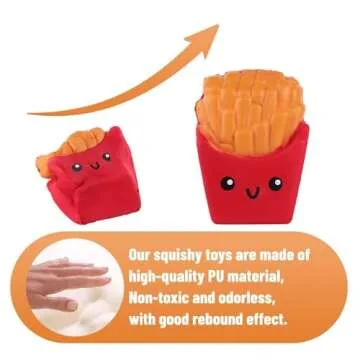 Anboor Squishys Food Fries Chips Toy - Cute Stress Relief