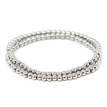 Elegant Women Teen Fashion Stainless Steel Bracelets Set