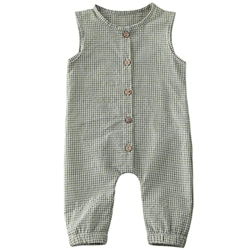 Mubineo Infant Baby Boy Girl Summer Sleeveless Romper Jumpsuit One Piece Outfit