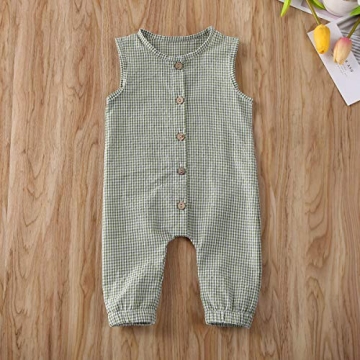 Mubineo Infant Unisex Summer Sleeveless Romper Jumpsuit 0-6 Months