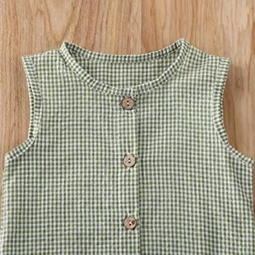 Mubineo Infant Unisex Summer Sleeveless Romper Jumpsuit 0-6 Months