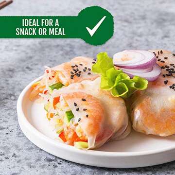 Best of Thailand [Round] White Rice Paper Wraps 3 Pack | Perfect for Fresh Spring Rolls & Dumplings ...