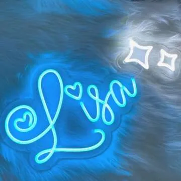 Custom Wedding Neon Signs, Customized Led Neon Sign, Personalized Neon signs for Wall Decor, Neon Sign Customizable for Wedding Birthday Shop Studio Present Party Bar Salon Business LOGO