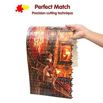 Lavievert 1000 Piece Christmas Wooden Puzzle for Family Fun