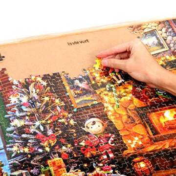Lavievert 1000 Piece Christmas Wooden Puzzle for Family Fun