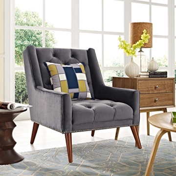 Modway Velvet Accent Arm Chair Stylish Comfort