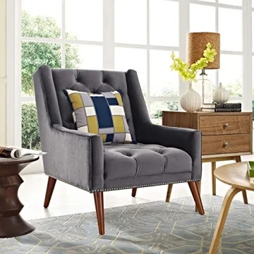 Modway Velvet Accent Arm Chair Stylish Comfort