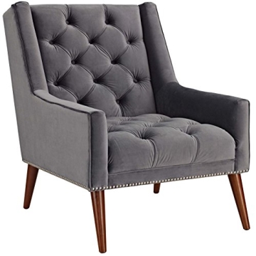 Modway Velvet Accent Arm Chair Stylish Comfort