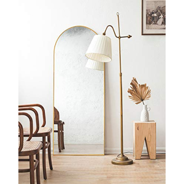 Modern Arched Full Length Mirror Gold Frame TinyTimes
