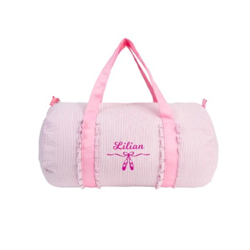 Personalized MT WORLD Pink Ballet Duffle Bag for Kids