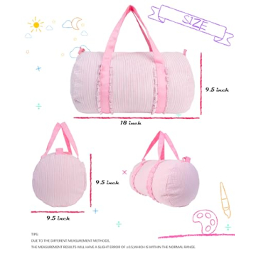 Personalized MT WORLD Pink Ballet Duffle Bag for Kids