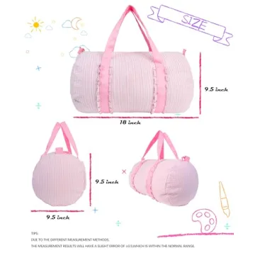 Personalized MT WORLD Pink Ballet Duffle Bag for Kids