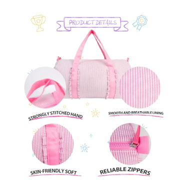 Personalized MT WORLD Pink Ballet Duffle Bag for Kids