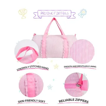 Personalized MT WORLD Pink Ballet Duffle Bag for Kids