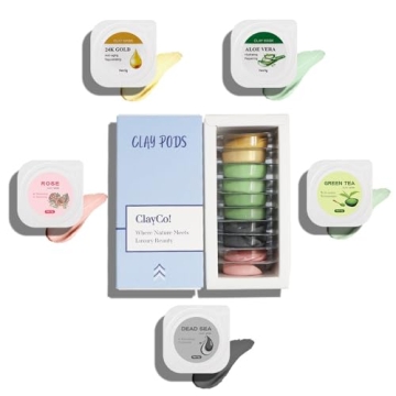 ClayCo! 10 Piece Clay Mask Set for Radiant Skin