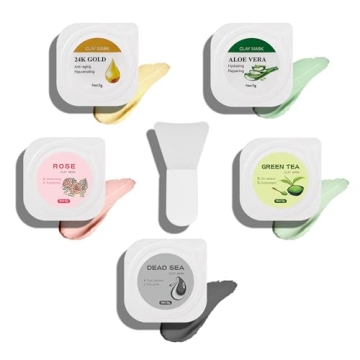 ClayCo! 10 Piece Clay Mask Set for Radiant Skin