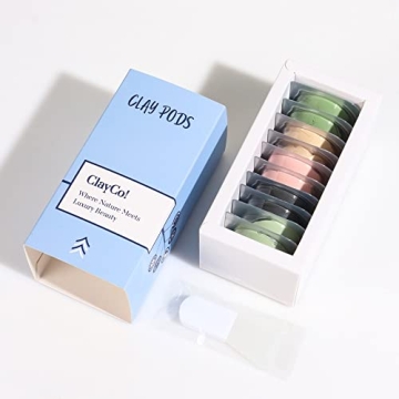 ClayCo! 10 Piece Clay Mask Set for Radiant Skin