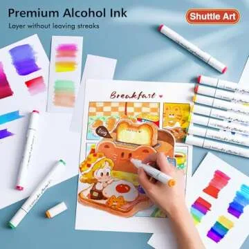 Shuttle Art Dual Tip 51 Marker Set for Artists and Students