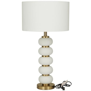 CosmoLiving Metal Table Lamp with Modern Design Accent