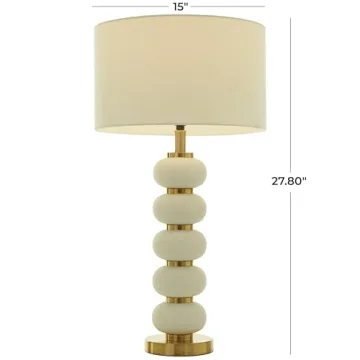 CosmoLiving Metal Table Lamp with Modern Design Accent