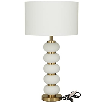 CosmoLiving Metal Table Lamp with Modern Design Accent