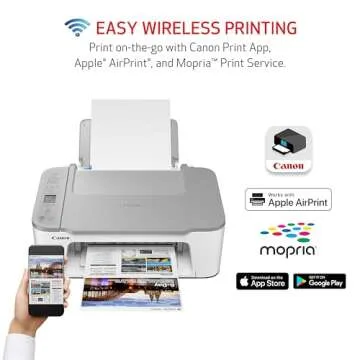Canon PIXMA TS3520 Compact Wireless All-in-One Printer, White