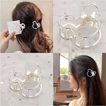 Stylish Metal Hair Clips for Thick Hair - 2Pcs Set