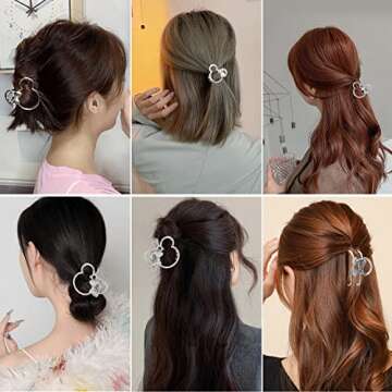 Stylish Metal Hair Clips for Thick Hair - 2Pcs Set
